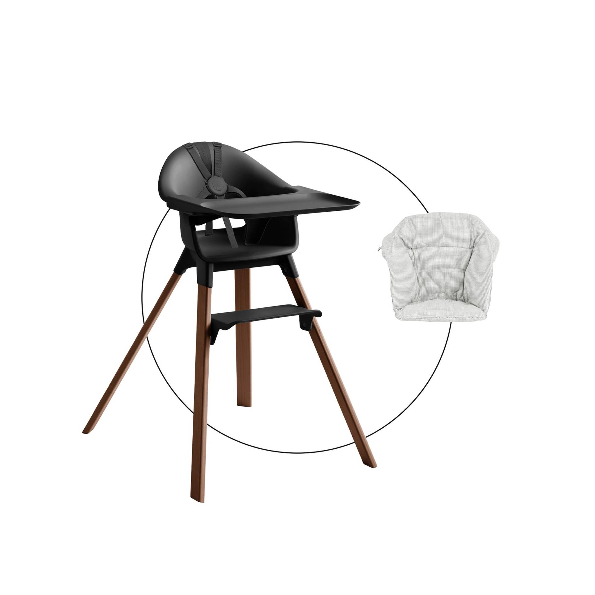 Stokke® Clikk™ Hochstuhl Bundle inkl. Sitzkissen von Stokke