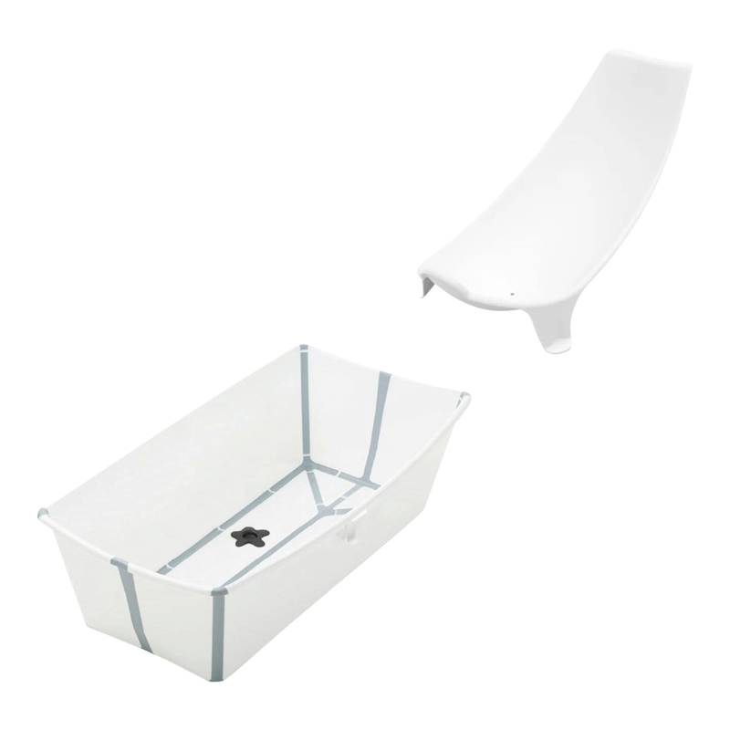Stokke® Flexibath 2-tlg. Set Badewanne XL mit hitzeempfindlichem Stöpsel und Badewannensitz von Stokke