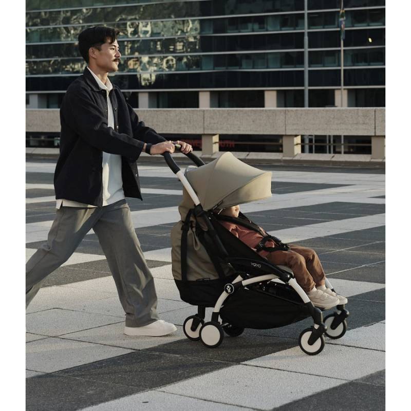 Stokke® Kinderwagen YOYO³ Gestell black inkl. 6+ Textilset Ginger von Stokke
