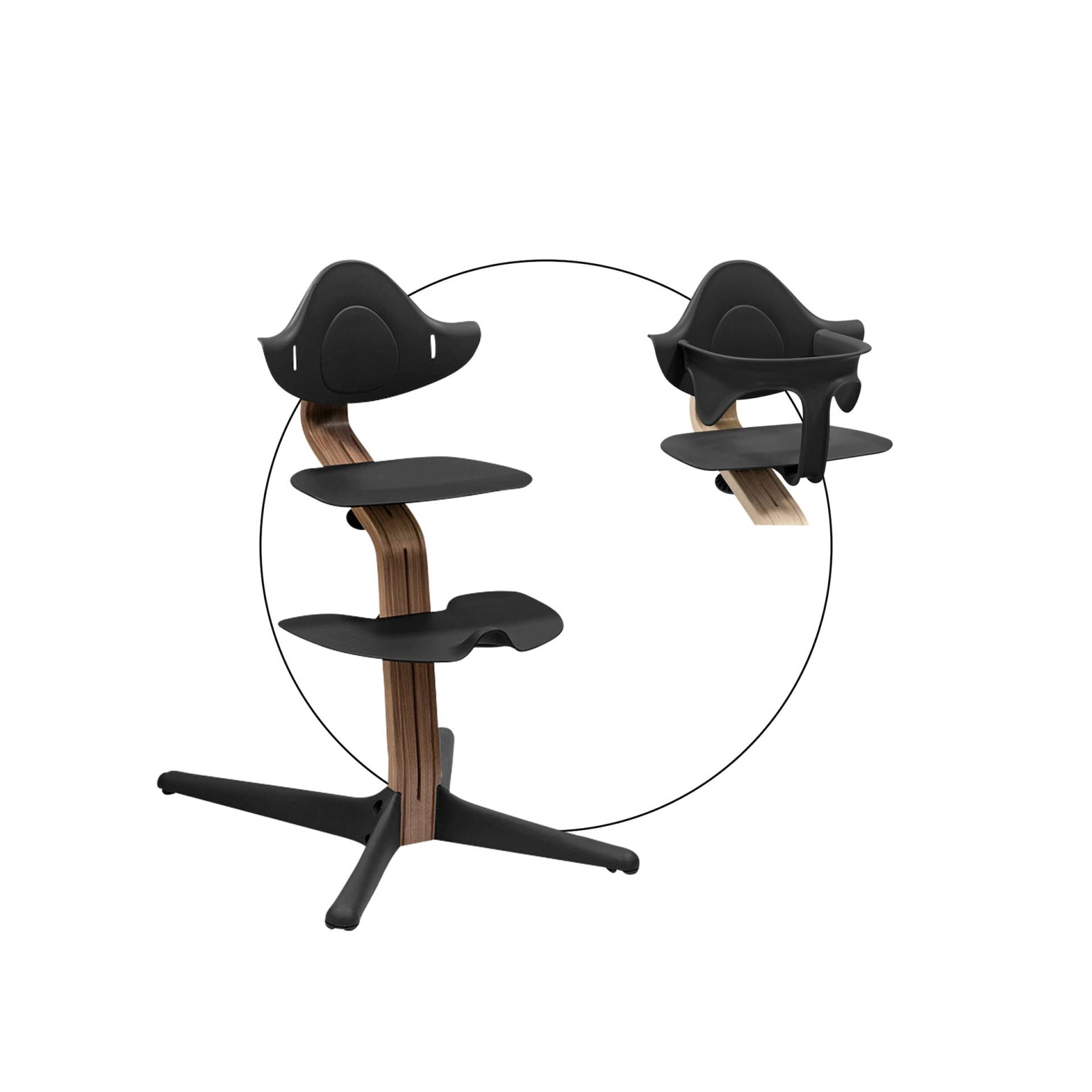 Stokke® Nomi Bundle Hochstuhl Walnuss inkl. Babyset von Stokke
