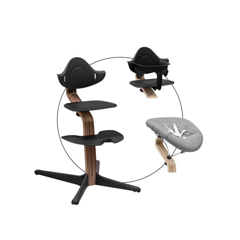 Stokke® Nomi Bundle Hochstuhl Walnuss inkl. Newbornset und Babyset von Stokke