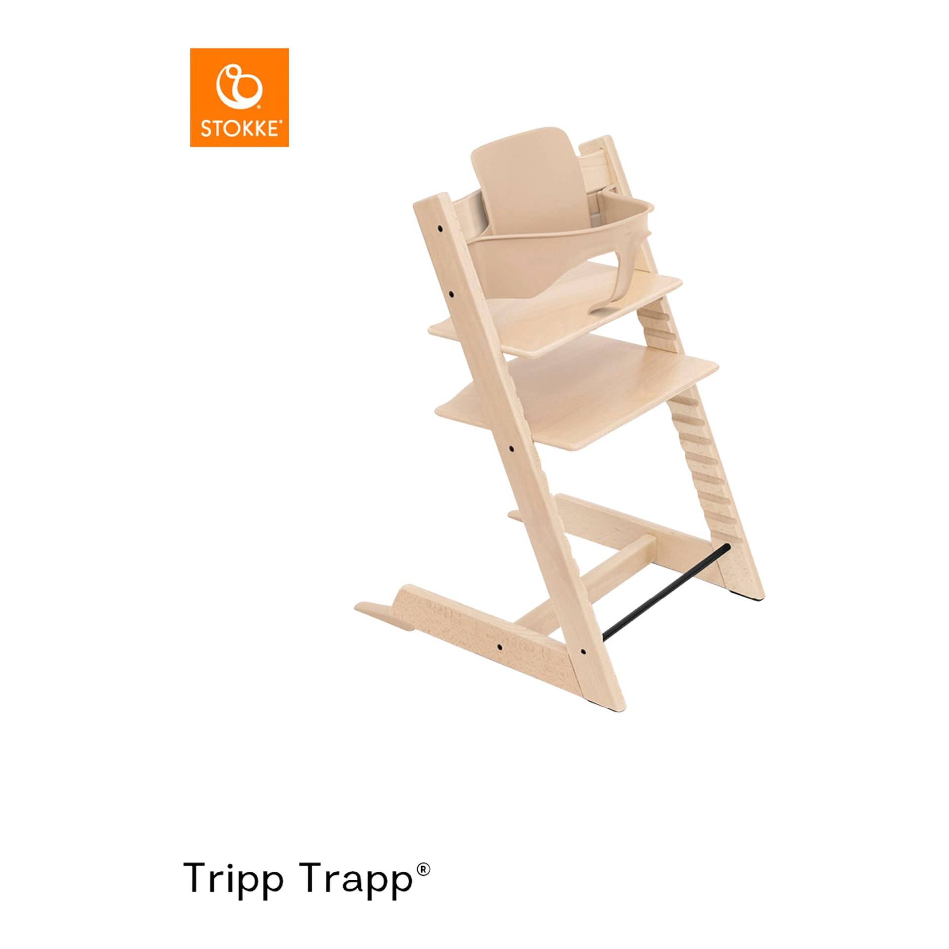 Stokke® Tripp Trapp® Bundle Treppenhochstuhl Eiche inkl. Babyset von Stokke