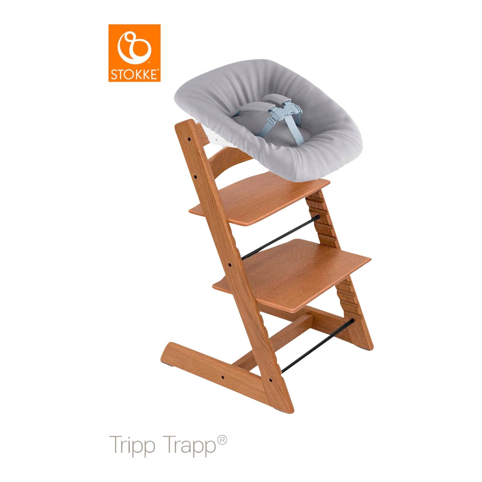 Stokke® Tripp Trapp® Bundle Treppenhochstuhl Eiche inkl. Newbornset von Stokke