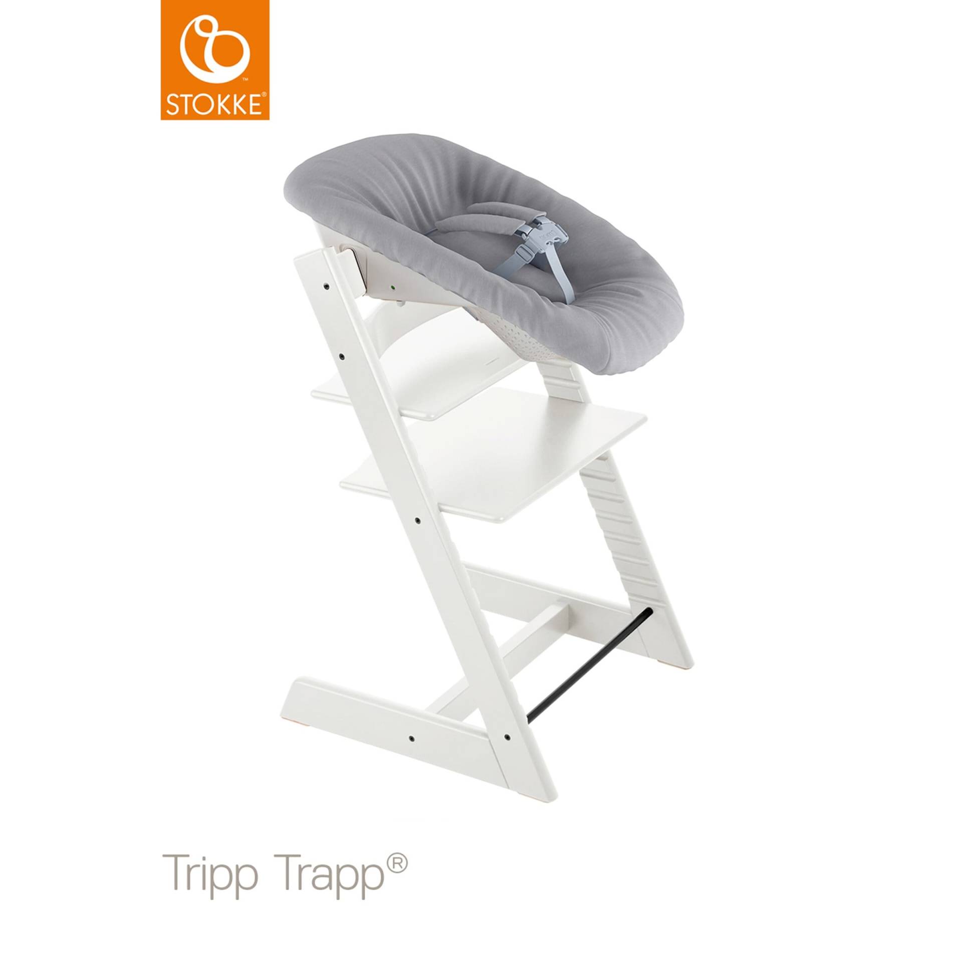 Stokke® Tripp Trapp® Bundle Treppenhochstuhl inkl. Newborn Set Light Grey von Stokke