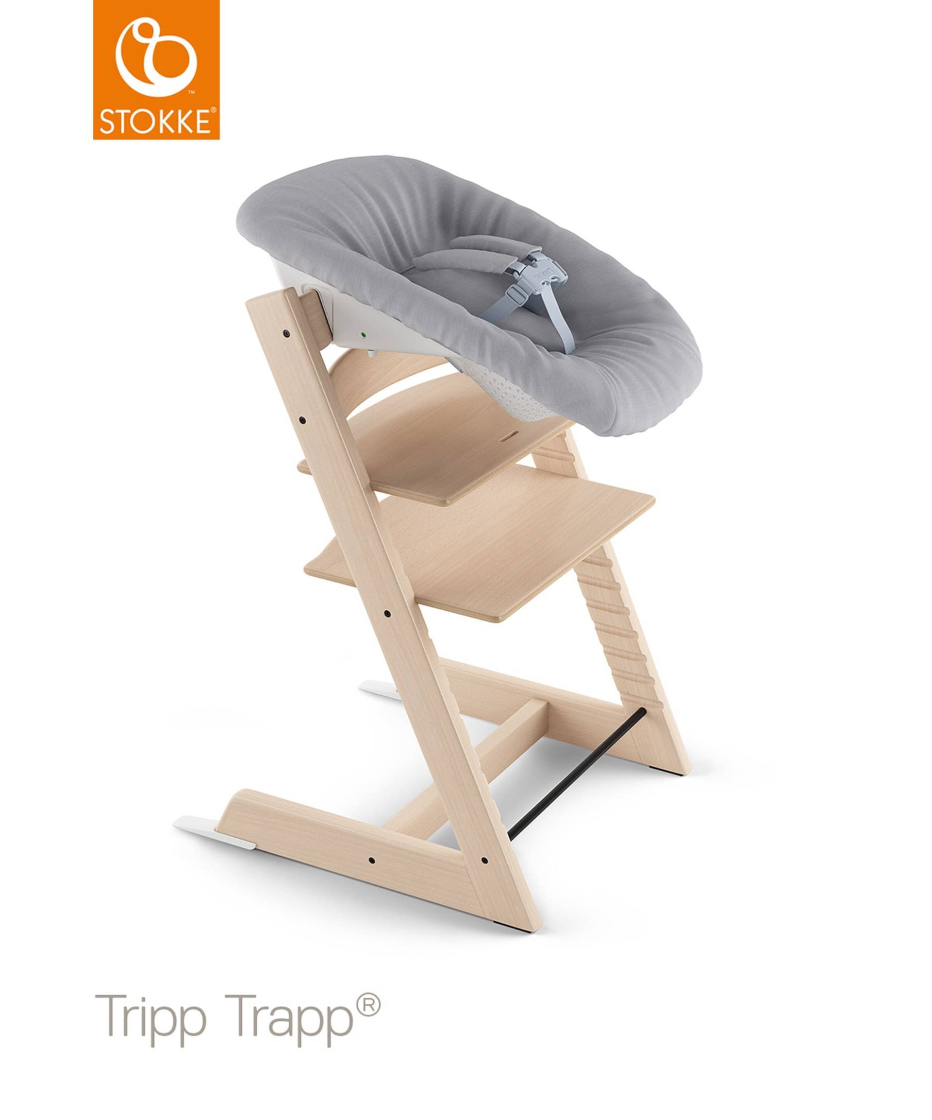 Stokke® Tripp Trapp® Bundle Treppenhochstuhl inkl. Newborn Set Light Grey von Stokke