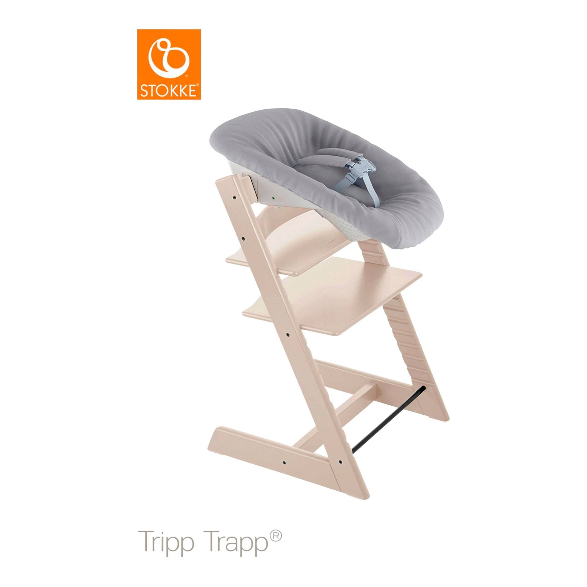 Stokke® Tripp Trapp® Bundle Treppenhochstuhl inkl. Newborn Set Light Grey von Stokke