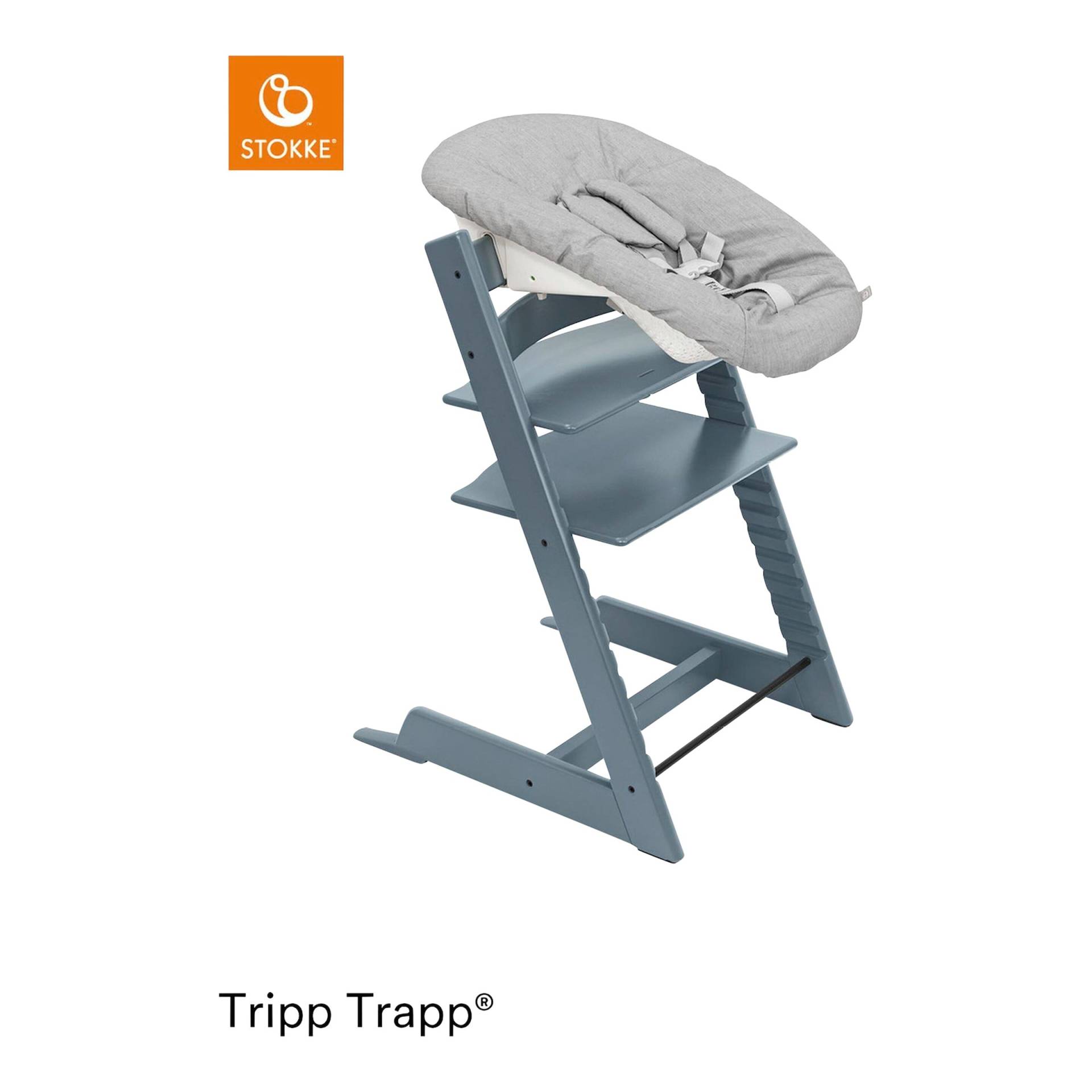 Stokke® Tripp Trapp® Bundle Treppenhochstuhl inkl. Newborn Set Light Grey von Stokke