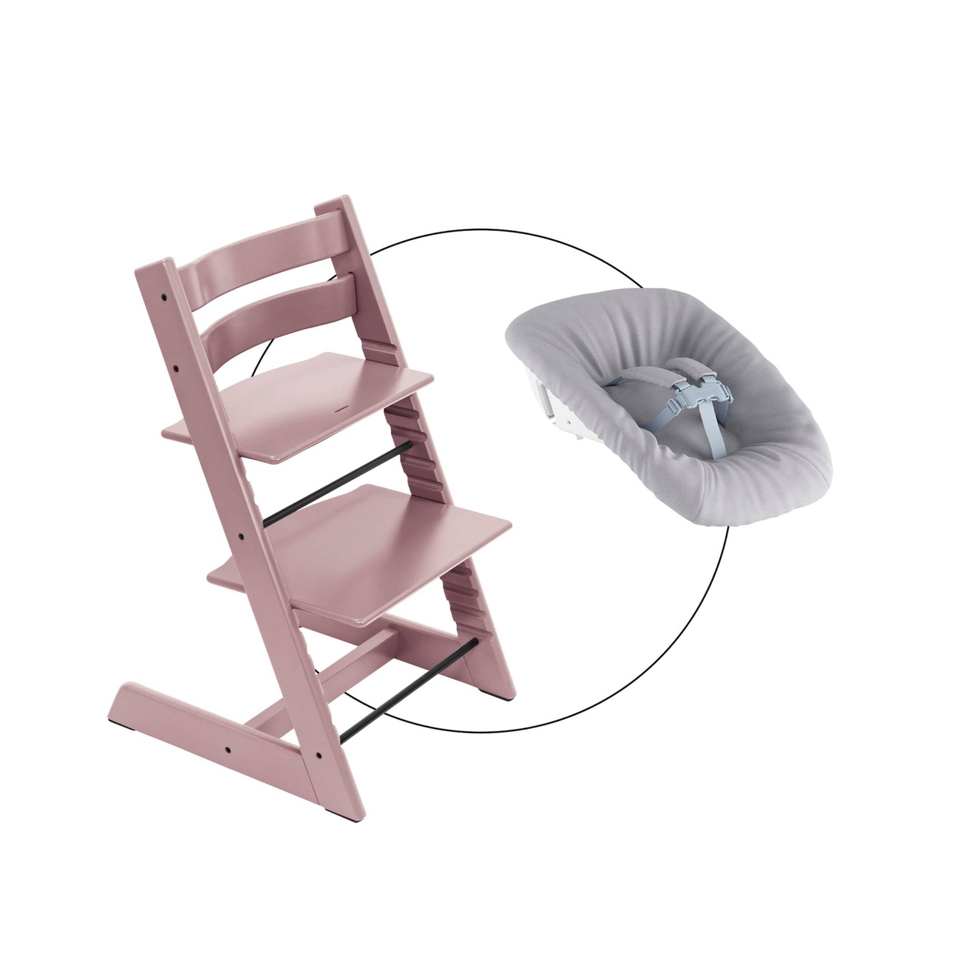 Stokke® Tripp Trapp® Bundle Treppenhochstuhl inkl. Newborn Set light grey von Stokke
