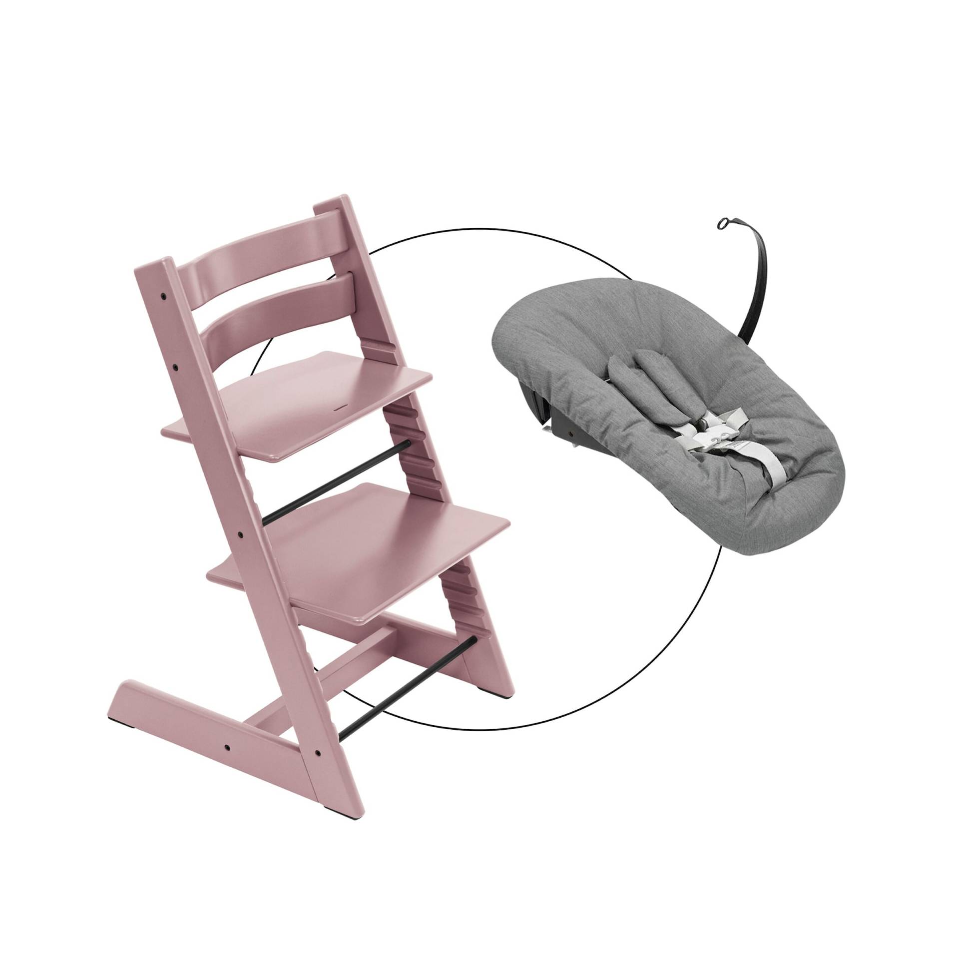 Stokke® Tripp Trapp® Bundle Treppenhochstuhl inkl. Newbornset Deep Grey von Stokke
