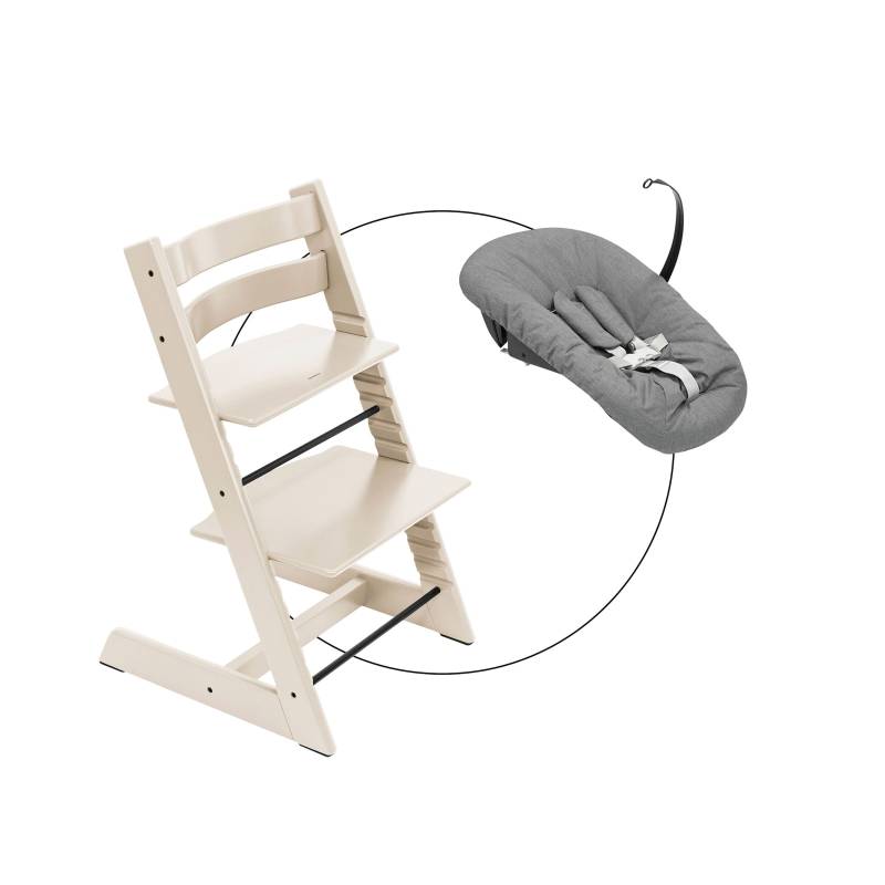 Stokke® Tripp Trapp® Bundle Treppenhochstuhl inkl. Newbornset Deep Grey von Stokke