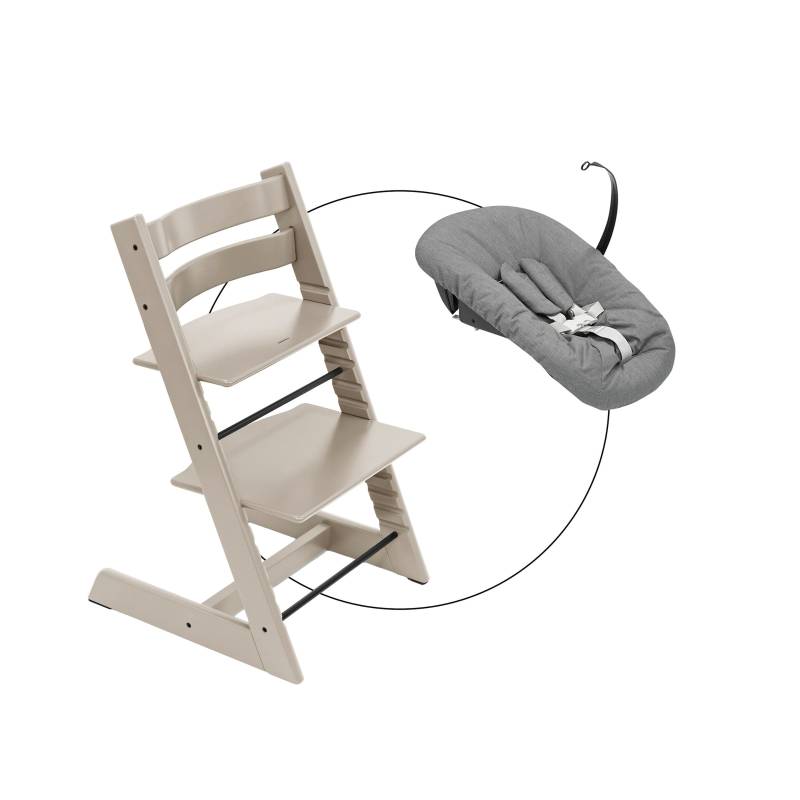 Stokke® Tripp Trapp® Bundle Treppenhochstuhl inkl. Newbornset Deep Grey von Stokke