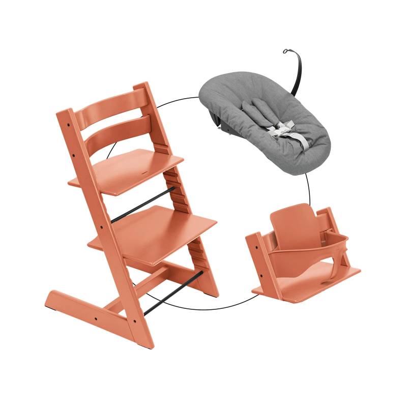 Stokke® Tripp Trapp® Bundle Treppenhochstuhl inkl. Newbornset deep grey & Babyset von Stokke