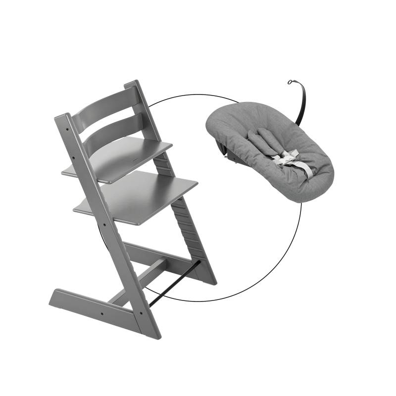 Stokke® Tripp Trapp® Bundle Treppenhochstuhl inkl. Newbornset deep grey von Stokke