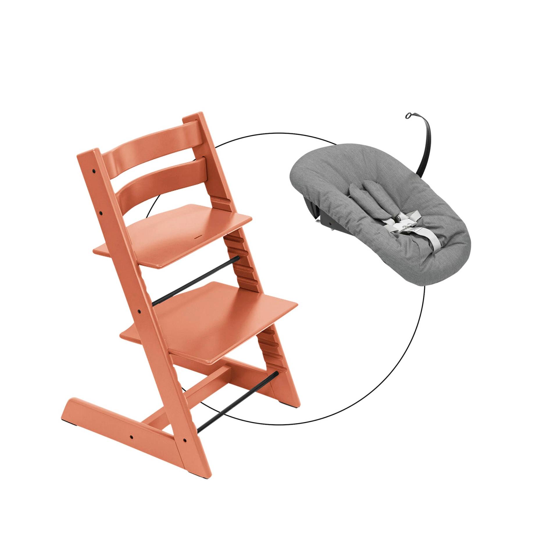 Stokke® Tripp Trapp® Bundle Treppenhochstuhl inkl. Newbornset deep grey von Stokke