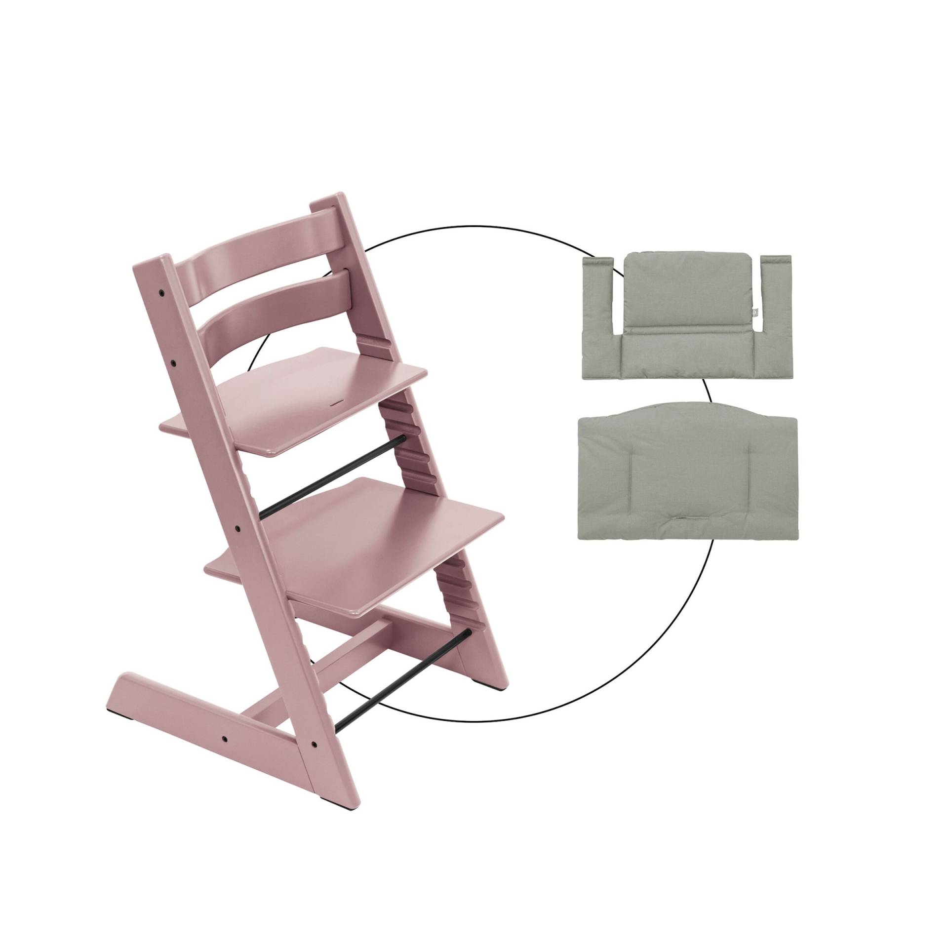 Stokke® Tripp Trapp® Bundle Treppenhochstuhl inkl. Sitzkissen Classic Glacier Green von Stokke