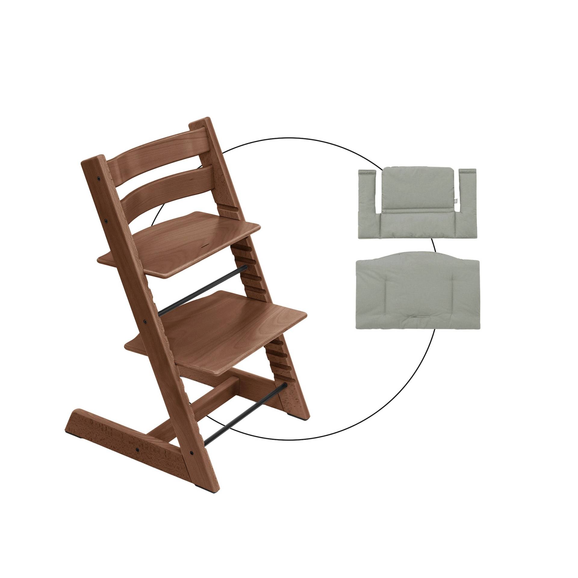 Stokke® Tripp Trapp® Bundle Treppenhochstuhl inkl. Sitzkissen Classic Glacier Green von Stokke