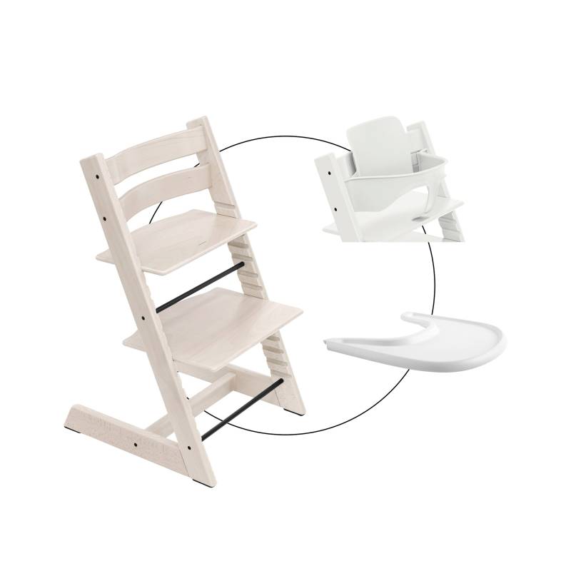 Stokke® Tripp Trapp® Bundle Treppenhochstuhl inklusive Babyset & Tray von Stokke