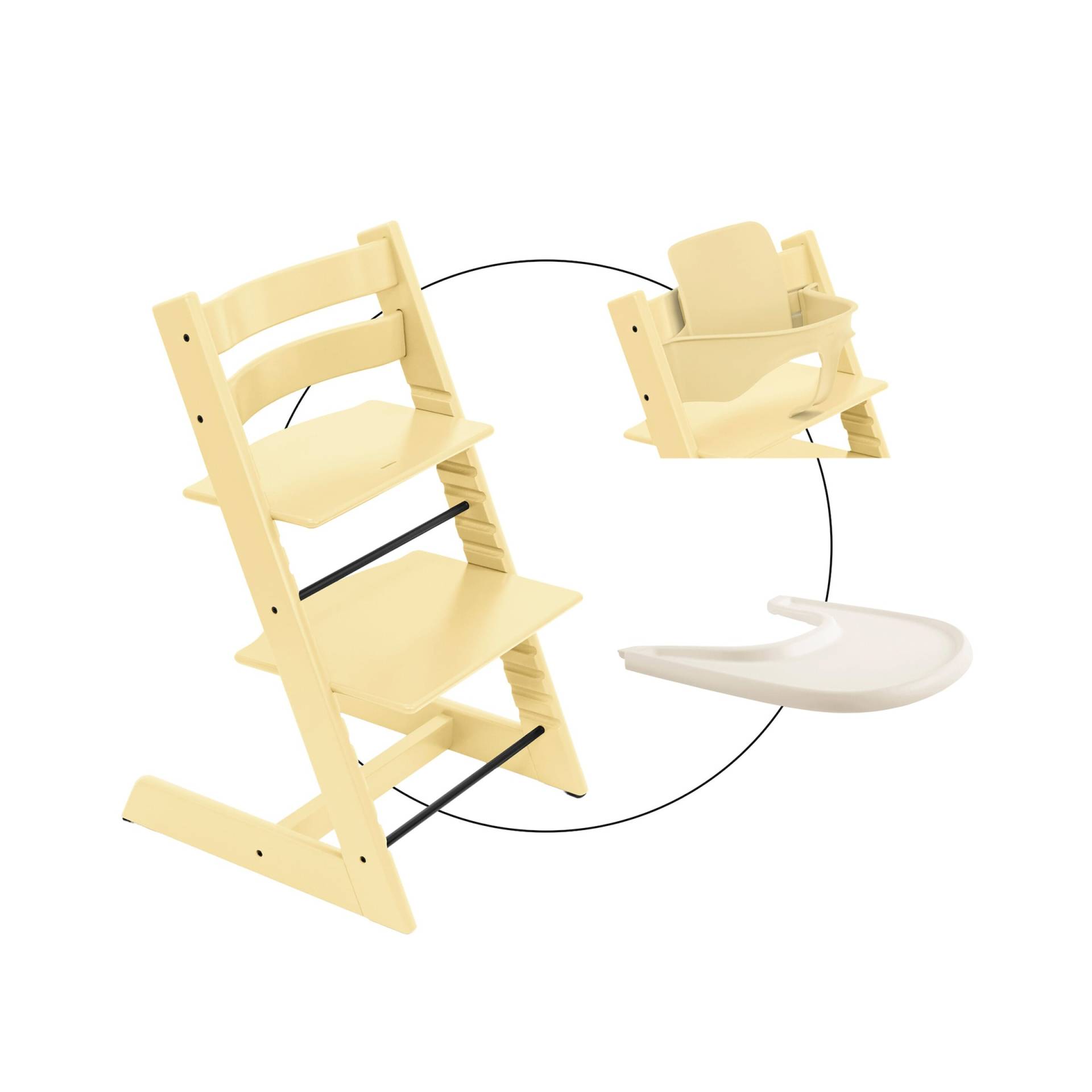 Stokke® Tripp Trapp® Bundle Treppenhochstuhl inklusive Babyset & Tray von Stokke