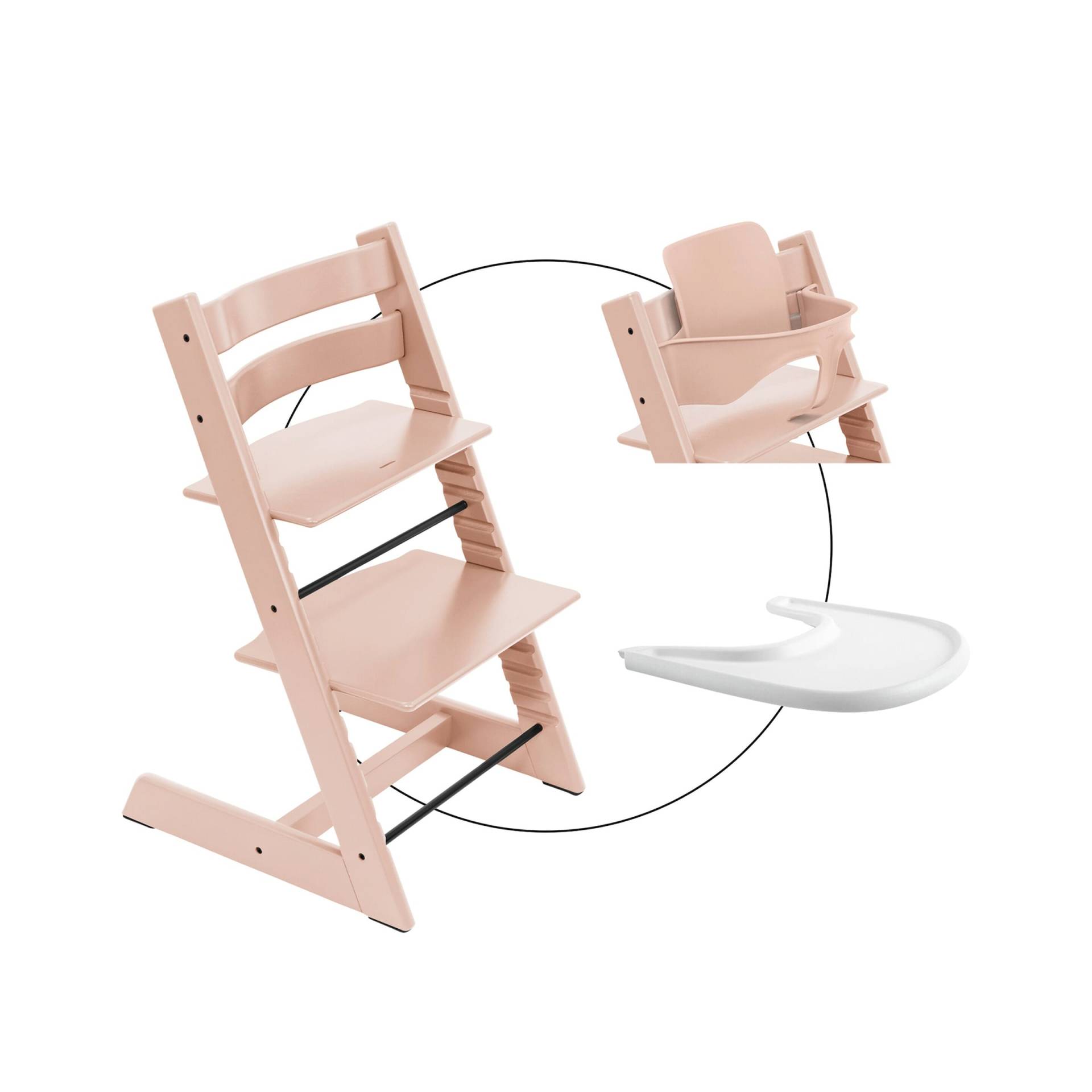 Stokke® Tripp Trapp® Bundle Treppenhochstuhl inklusive Babyset & Tray von Stokke