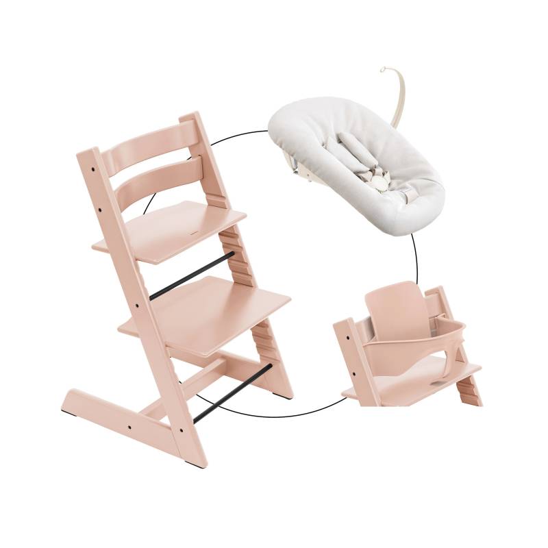 Stokke® Tripp Trapp® Bundle Treppenhochstuhl inklusive Newbornset Vanilla White & Babyset von Stokke