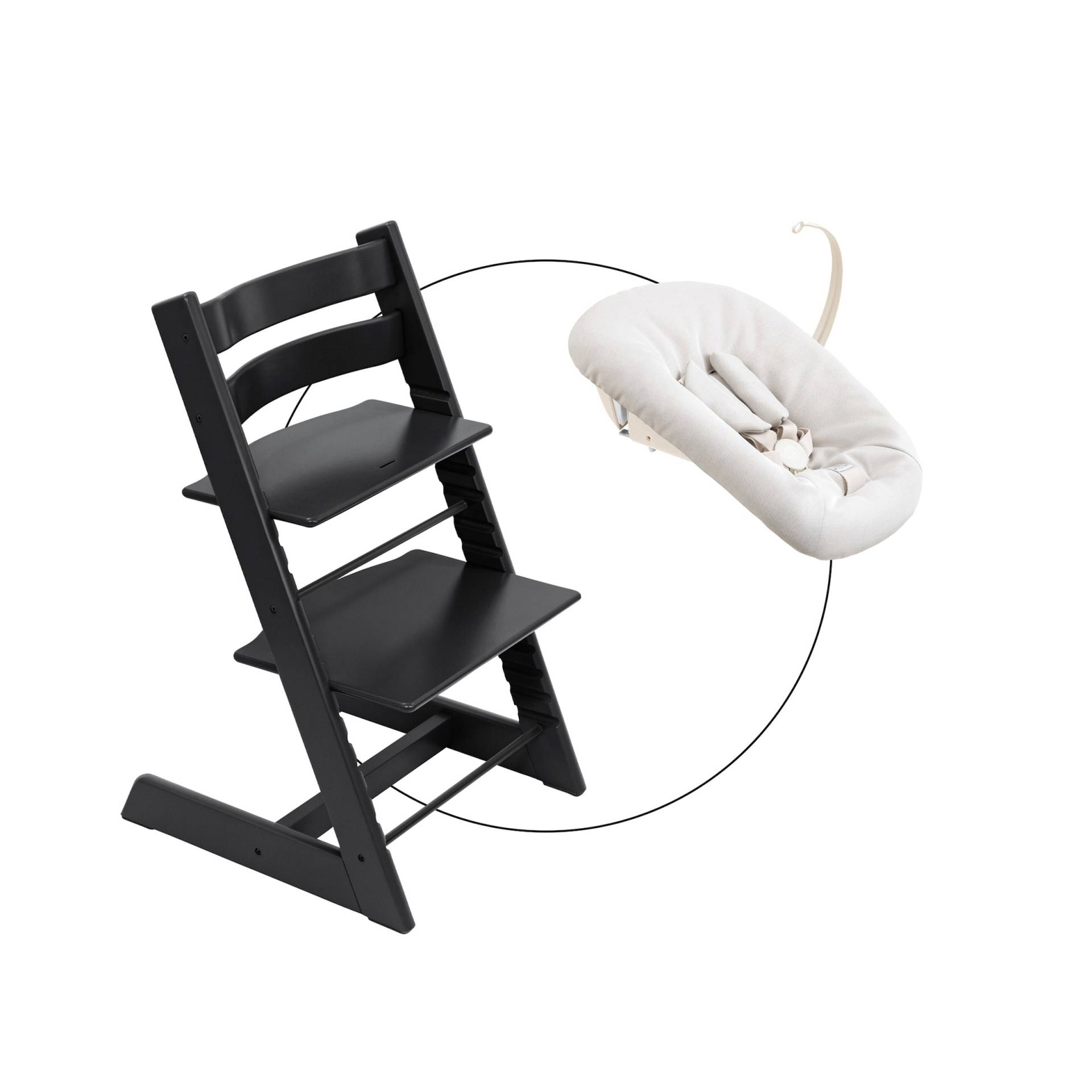 Stokke® Tripp Trapp® Bundle Treppenhochstuhl inklusive Newbornset Vanilla White von Stokke