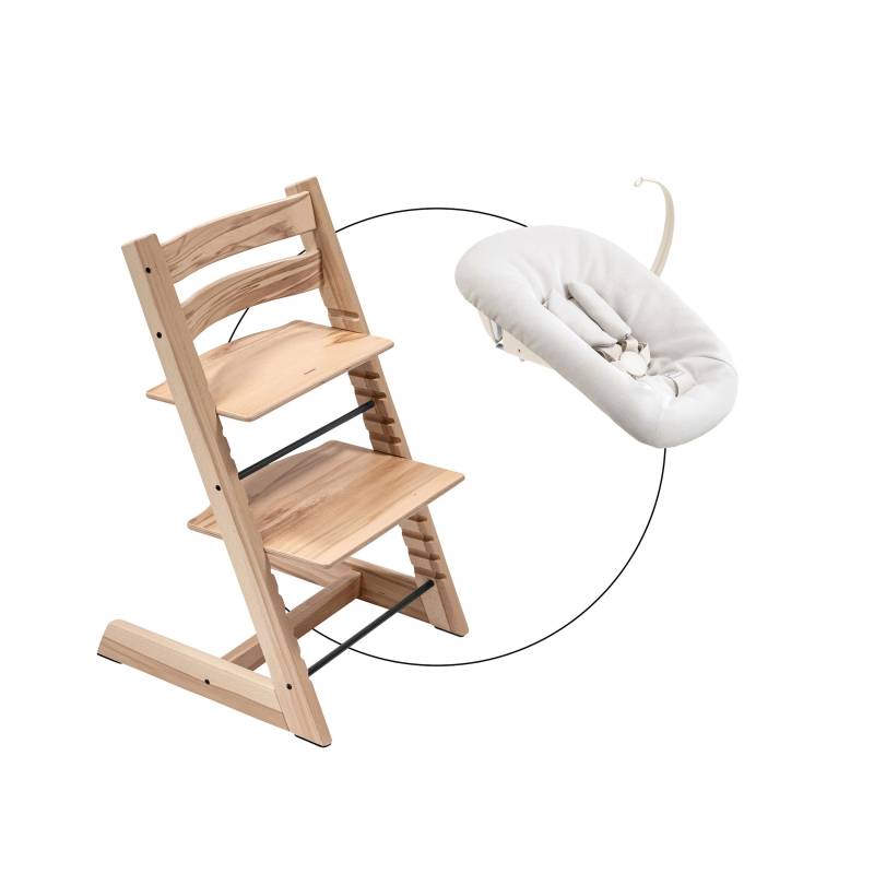 Stokke® Tripp Trapp® Bundle Treppenhochstuhl inklusive Newbornset Vanilla White von Stokke