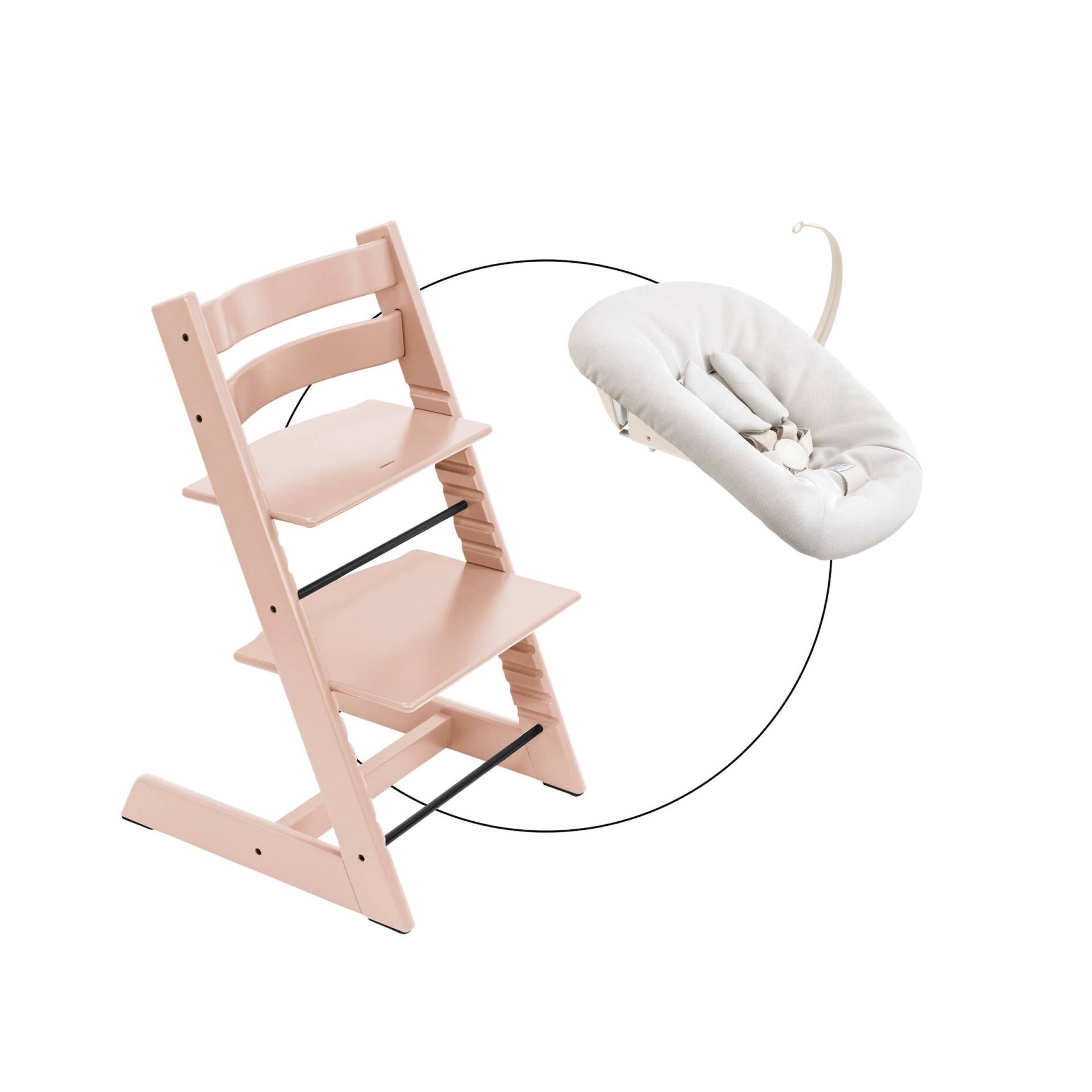 Stokke® Tripp Trapp® Bundle Treppenhochstuhl inklusive Newbornset Vanilla White von Stokke