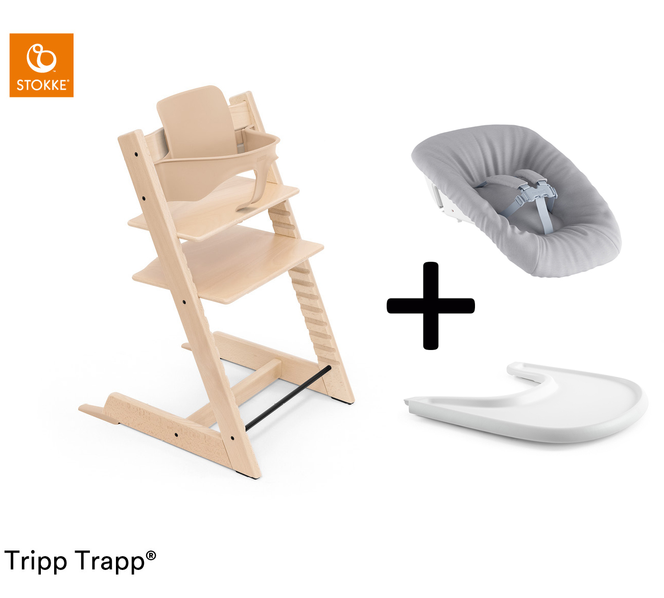Stokke® Tripp Trapp® Complete + Newborn Set™ + Tray von Stokke