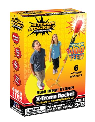 Stomp Rocket Original X-Treme Rocket - 6 Raketen - Outdoor Raketenspielzeug Geschenk für Jungen und Mädchen - Kommt mit Spielzeug Raketenwerfer Stomp Rocket Original X-Treme Rocket - 6 Raketen - Outdoor Raketenspielzeug Geschenk für Jungen und Mädchen - Kommt mit Spielzeug Raketenwerfer von Stomp Rocket