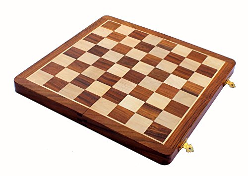 Stonkraft Collectible Acasia Wood Wooden Chess Game Board Without Pieces (14 X 14 Inches) von StonKraft