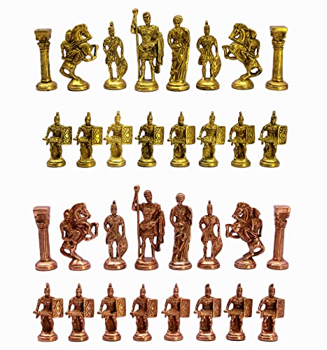 StonKraft Sammleredition Messing Schachfiguren Bauern Schachfiguren Schachfiguren Figuren (3.5" römisch) von StonKraft