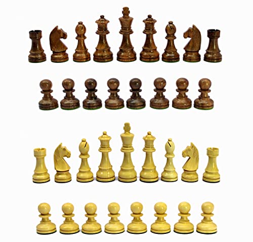 StonKraft Staunton-Schachfiguren aus Holz, 9,5 cm Königshöhe, Sammler-Edition von StonKraft