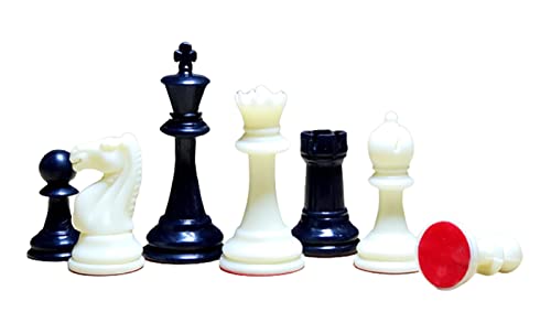 StonKraft - Turnierschachfiguren (mit Zwei zusätzlichen Königinnen) Schachmännchen Staunton Münzen (3,75 cm King-Höhe) - 650 Gram von StonKraft