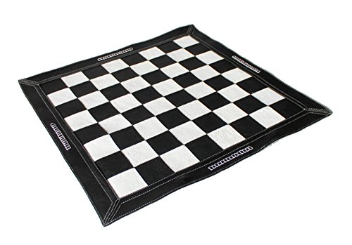 Stonkraft 19 "x 19" Echtes Leder Schach - Schwarze Farbe | Roll-up Schach | Turnier Schach Stonkraft 19 "x 19" Echtes Leder Schach - Schwarze Farbe | Roll-up Schach | Turnier Schach von StonKraft