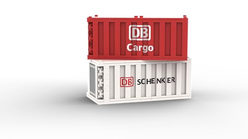 Stone Heap | 2 Offiziell lizenzierte 20 Fuß Container | DB Cargo & DB Schenker | kompatibel mit gängigen Bausteinsystemen | Detailgetreu & ideal Stone Heap | 2 Offiziell lizenzierte 20 Fuß Container | DB Cargo & DB Schenker | kompatibel mit gängigen Bausteinsystemen | Detailgetreu & ideal von Stone Heap