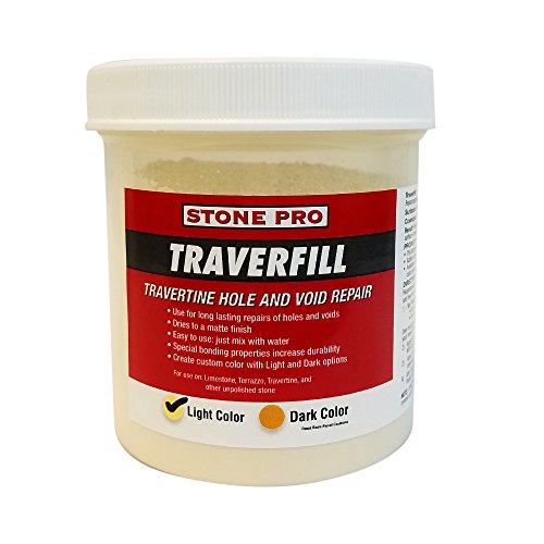 Stone Pro traverfill – Travertin Loch und nichtig Repair – 1 Pfund – Light von Stone Pro
