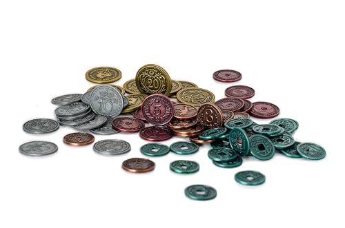 Stonemaier Games, Scythe: Metal Coins Upgrade Pack, Board Game, 1 to 5 Players, Ages 14+, 90 to 120 Minutes Playing Time von Stonemaier Games