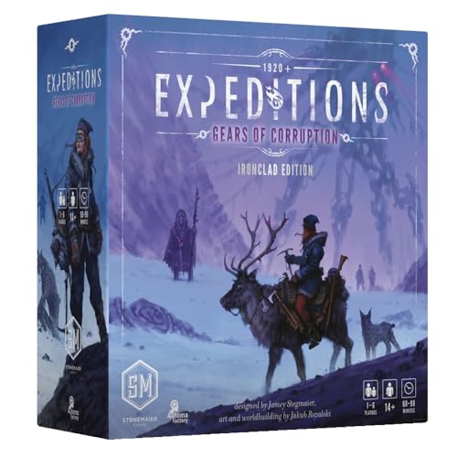 Stonemaier Games Expeditions-Erweiterung: Gears of Corruption (Ironclad Edition), Brettspiel, ab 14 Jahren, 1-6 Spieler, 60-90 Minuten Spieldauer von Stonemaier Games