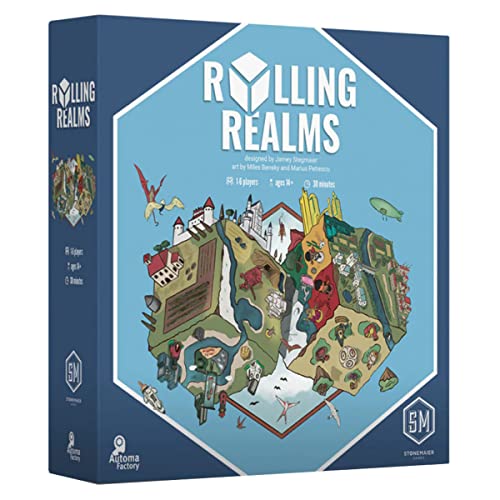 Stonemaier Games Rolling Realms, Kartenspiel, ab 8 Jahren, 1–6 Spieler, 30–45 Minuten Spieldauer von Stonemaier Games