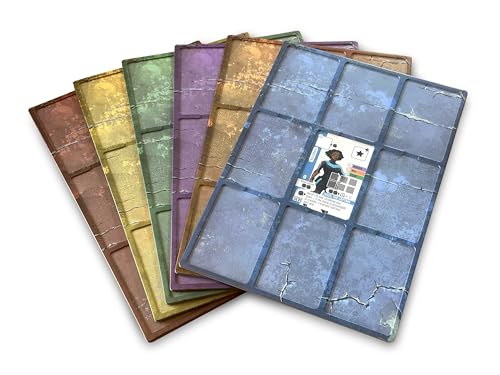 Stonemaier Games: Vantage Spielmatten | 6 doppellagige Spielmatten aus Karton, um ein Verrutschen der Karten zu verhindern | Erstellen Sie ein 3 x 3 Kartenraster, während Sie die Welt erkunden Stonemaier Games: Vantage Spielmatten | 6 doppellagige Spielmatten aus Karton, um ein Verrutschen der Karten zu verhindern | Erstellen Sie ein 3 x 3 Kartenraster, während Sie die Welt erkunden von Stonemaier Games