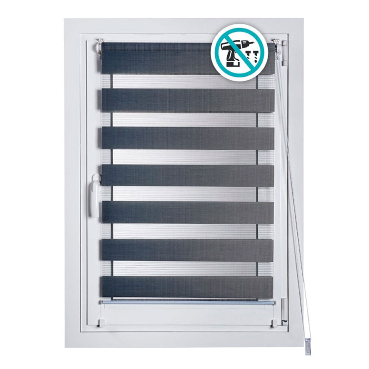 Roller blinds Stor Planet Clip&Fix Night&Day Silver 120 x 180 cm Roller blinds Stor Planet Clip&Fix Night&Day Silver 120 x 180 cm von Stor Planet