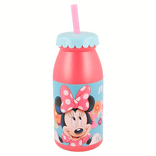 Stor Minnie Mouse Milchflasche 300 ml mit Strohhalm 14513 Stor Minnie Mouse Milchflasche 300 ml mit Strohhalm 14513 von Disney