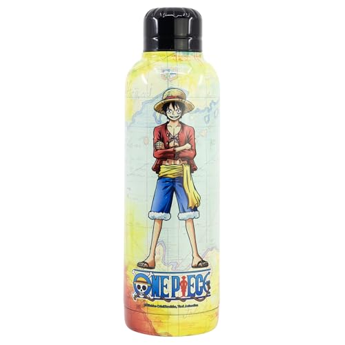 Stor - One Piece – Trinkflasche aus Edelstahl – Wiederverwendbare Trinkflasche Luffy - 515 ml von Stor