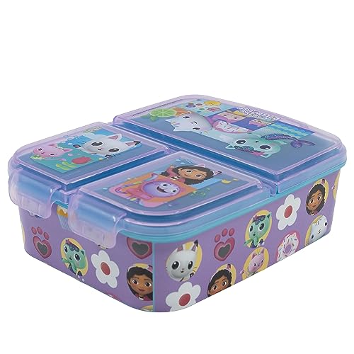 Gabby's Dollhouse Kinder-Lunchbox mit 3 Fächern, bunt, Estándar, Lässig Gabby's Dollhouse Kinder-Lunchbox mit 3 Fächern, bunt, Estándar, Lässig von Stor