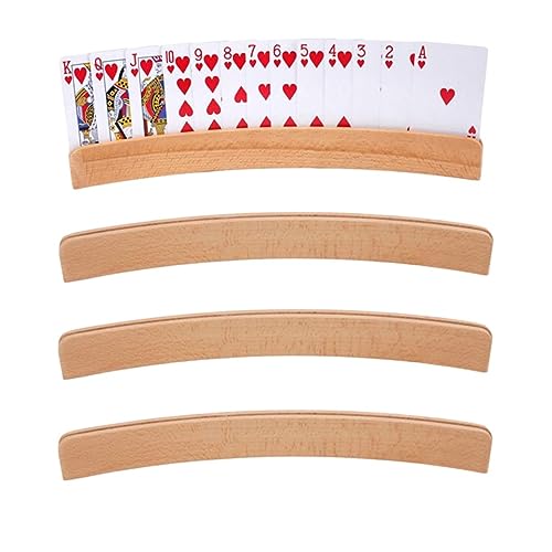 Kartenhalter Spielkarten | 2/4 Stück Spielkartenhalter Holz | Freihändiger Poker Karte Halter Ständer | Robuster Pokerzubehör Kartenhalter für Kinder, Senioren, Erwachsen Kartenhalter Spielkarten | 2/4 Stück Spielkartenhalter Holz | Freihändiger Poker Karte Halter Ständer | Robuster Pokerzubehör Kartenhalter für Kinder, Senioren, Erwachsen von Storaffy