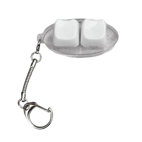 2 Schlüsselkaps Toy Switches Tester Keychain Tactiled Feedbacks Für Angst Und Reisespielzeug PC Legierungschlüsselcap von Storage Bag