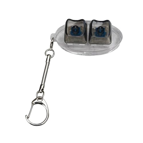 2 Schlüsselkaps Toy Switches Tester Keychain Tactiled Feedbacks Für Angst Und Reisespielzeug PC Legierungschlüsselcap von Storage Bag
