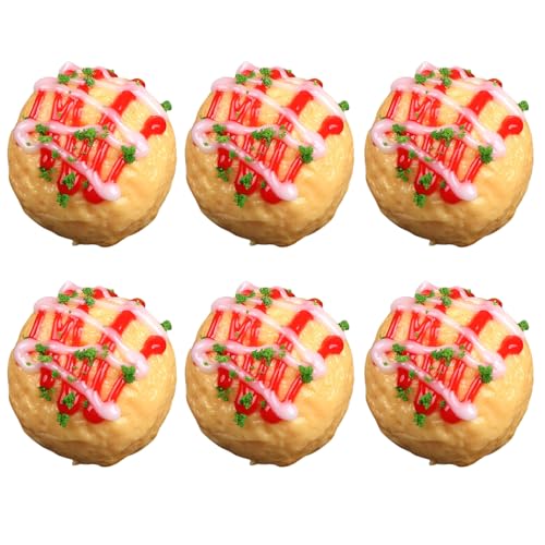 Storage Bag 6pcs Atificial Takoyaki Modelle Simulation Gegrillte Fleischrunden Modelle Photographie Requisiten Für Küchendekoration Display Realistic Fleischknödel Modell Modell Storage Bag 6pcs Atificial Takoyaki Modelle Simulation Gegrillte Fleischrunden Modelle Photographie Requisiten Für Küchendekoration Display Realistic Fleischknödel Modell Modell von Storage Bag