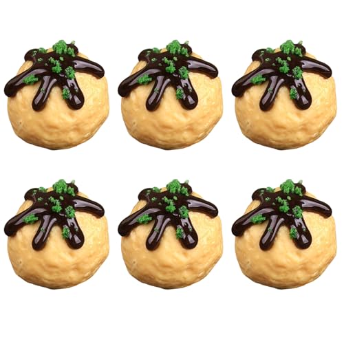 Storage Bag 6pcs Atificial Takoyaki Modelle Simulation Gegrillte Fleischrunden Modelle Photographie Requisiten Für Küchendekoration Display Realistic Fleischknödel Modell Modell Storage Bag 6pcs Atificial Takoyaki Modelle Simulation Gegrillte Fleischrunden Modelle Photographie Requisiten Für Küchendekoration Display Realistic Fleischknödel Modell Modell von Storage Bag