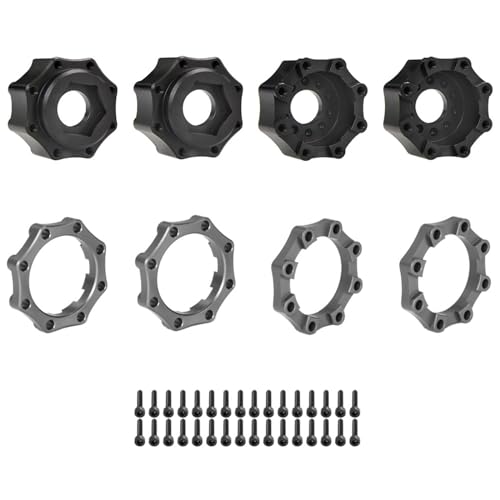 8x32 Bis 17mm Auto Sechskantadapterdichtungen Erweiterter Rad Sechskant Metall Hub Adapter Modifizierte Kits Für Fernbedienung Spielzeug Fernbedienungszubehör Zubehör Modell Auto Verbesserter von Storage Bag